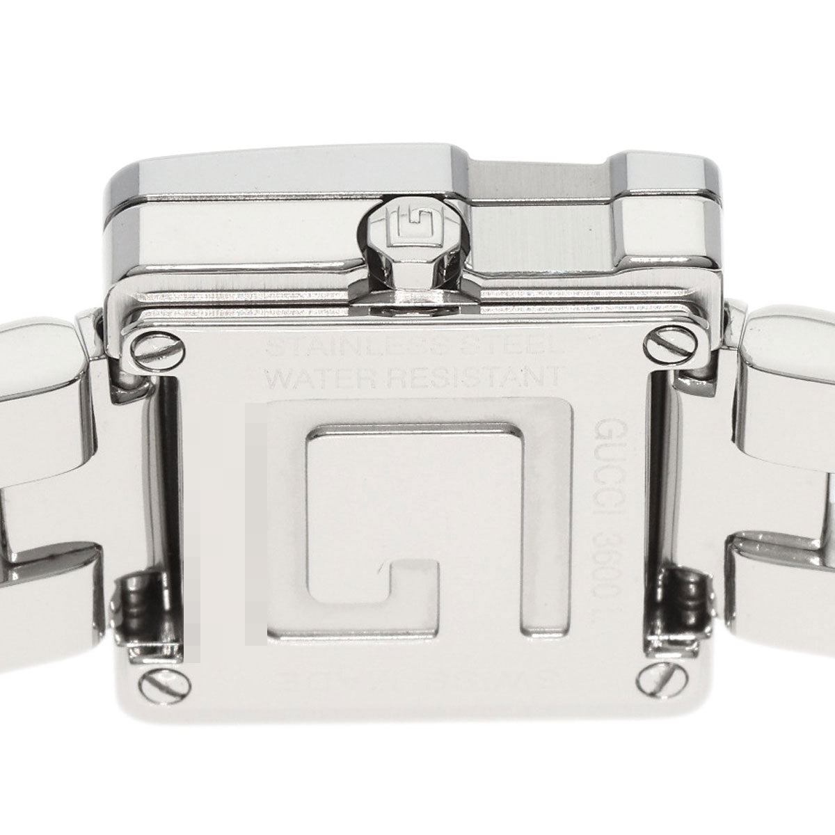 GUCCI Watches Quartz Stainless Steel , Stainless Steel Silver 3600L Orange dial Women Used