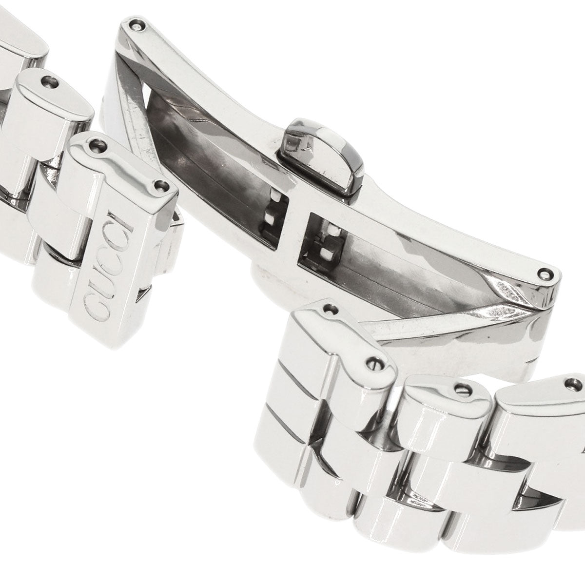 GUCCI Watches Quartz Stainless Steel , Stainless Steel Silver 3600L Orange dial Women Used