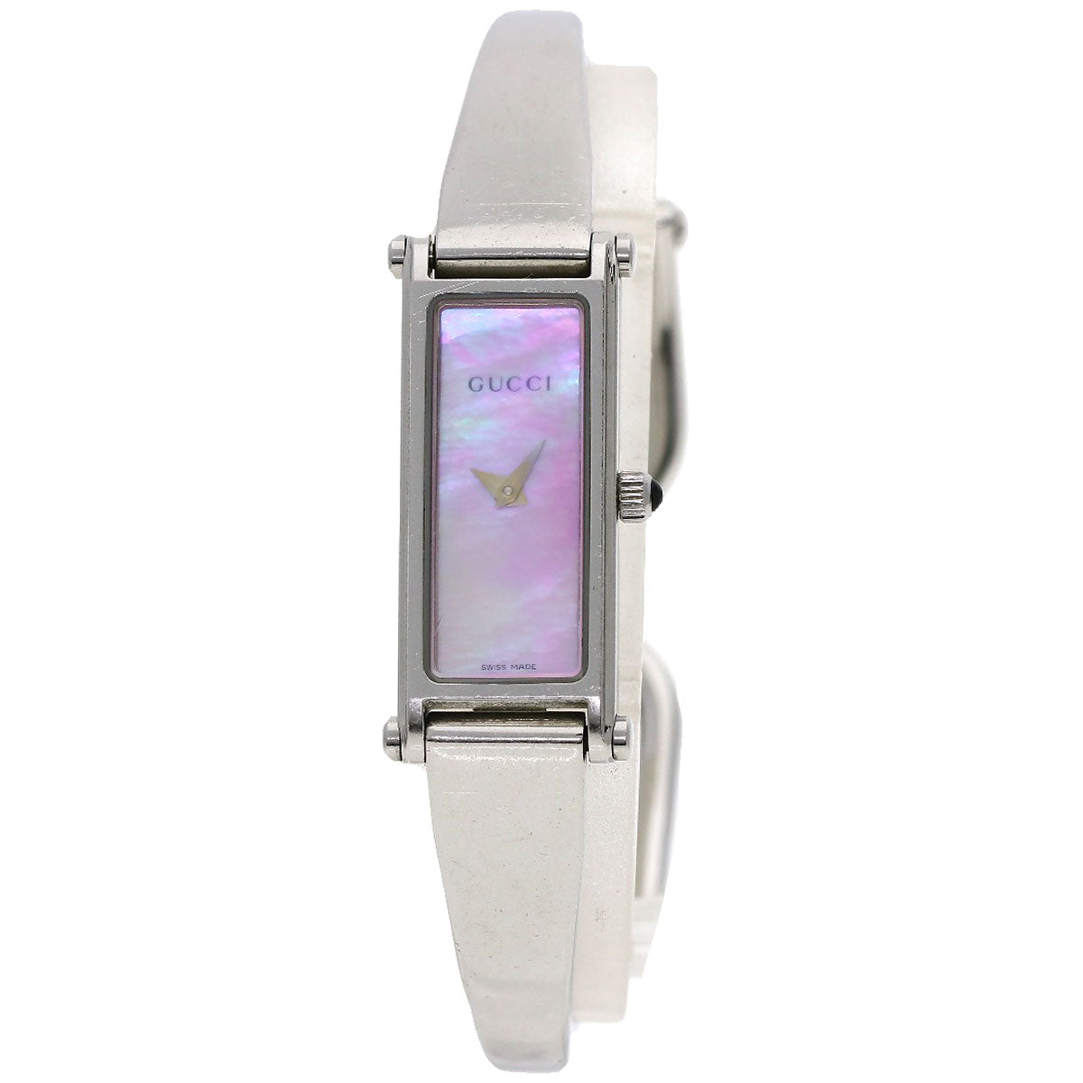 GUCCI Watches Quartz Stainless Steel Silver 1500L Pink shell dial