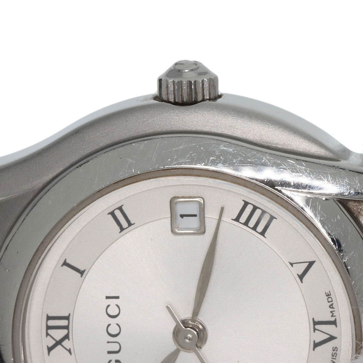 GUCCI Watches Quartz 5500L Stainless Steel Silver Round face Silver dial