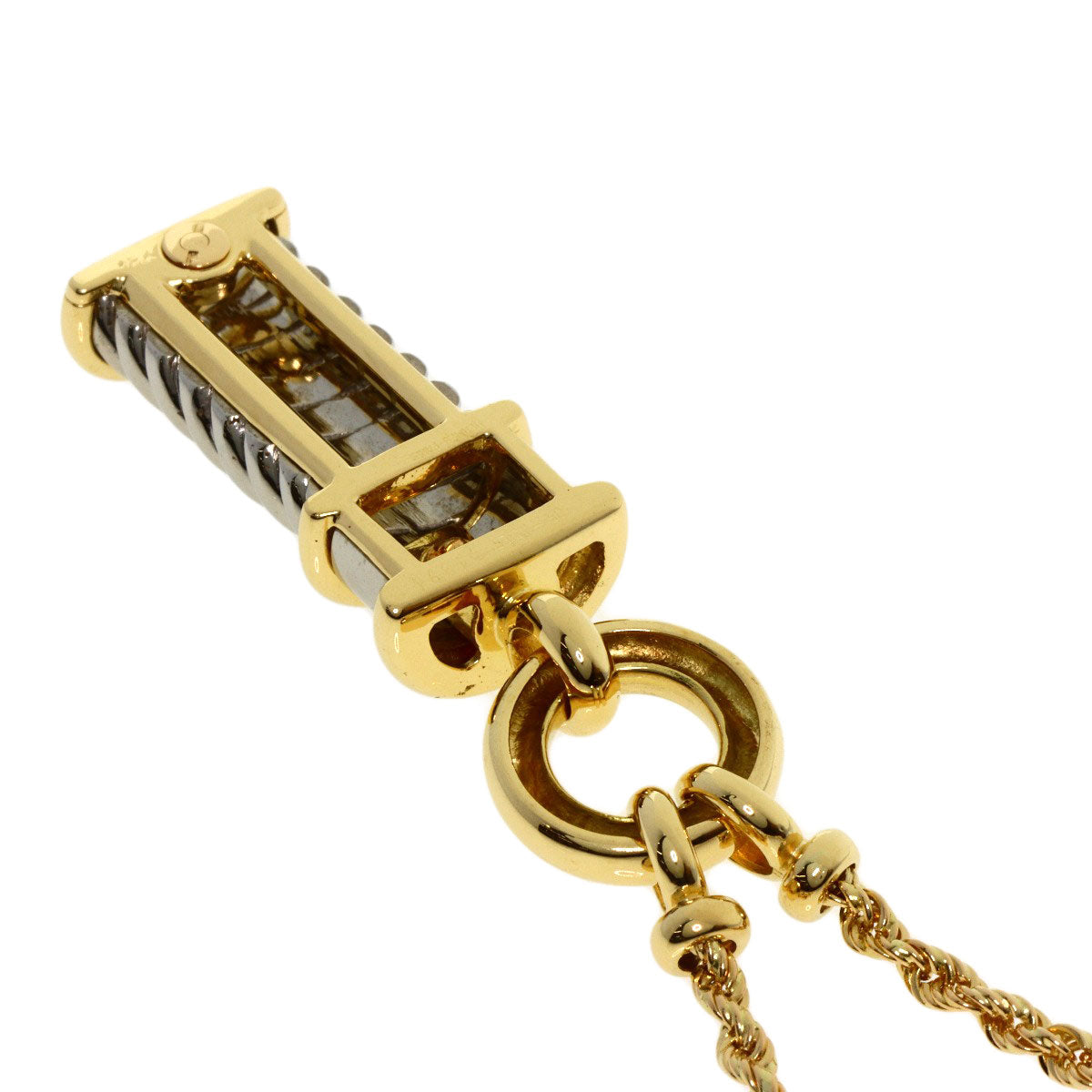 HERMES Necklace 18K Yellow Gold gold diamond
