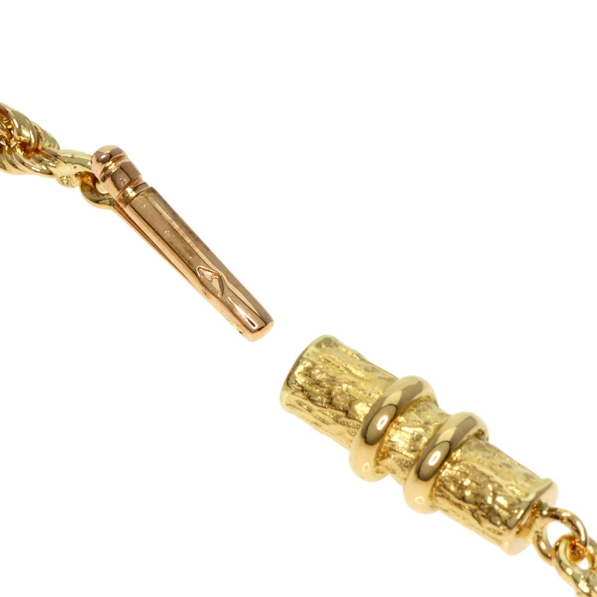 HERMES Necklace 18K Yellow Gold gold diamond