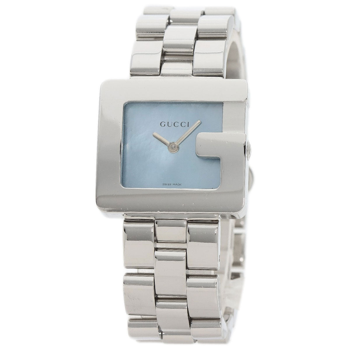 GUCCI Watches Quartz 3600J Stainless Steel , Stainless Steel Silver Blue shell Blue shell dial Boys Used