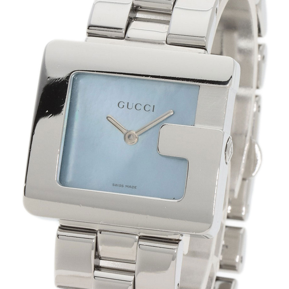 GUCCI Watches Quartz 3600J Stainless Steel , Stainless Steel Silver Blue shell Blue shell dial Boys Used