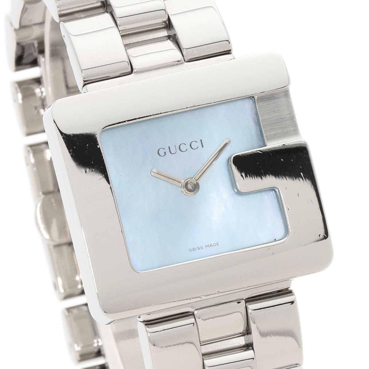 GUCCI Watches Quartz 3600J Stainless Steel , Stainless Steel Silver Blue shell Blue shell dial Boys Used