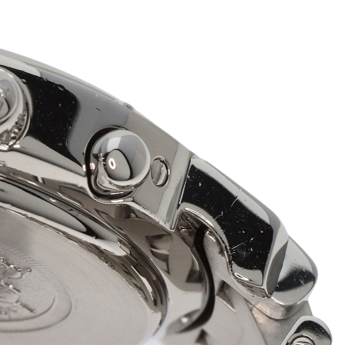 HERMES Watches Quartz CL1.310 Stainless Steel , Stainless Steel Silver Clipper Chronograph blue dial Women Used