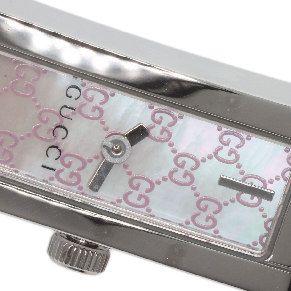 GUCCI Watches Quartz YA110 Stainless Steel , Stainless Steel Silver GG White shell dial Women Used