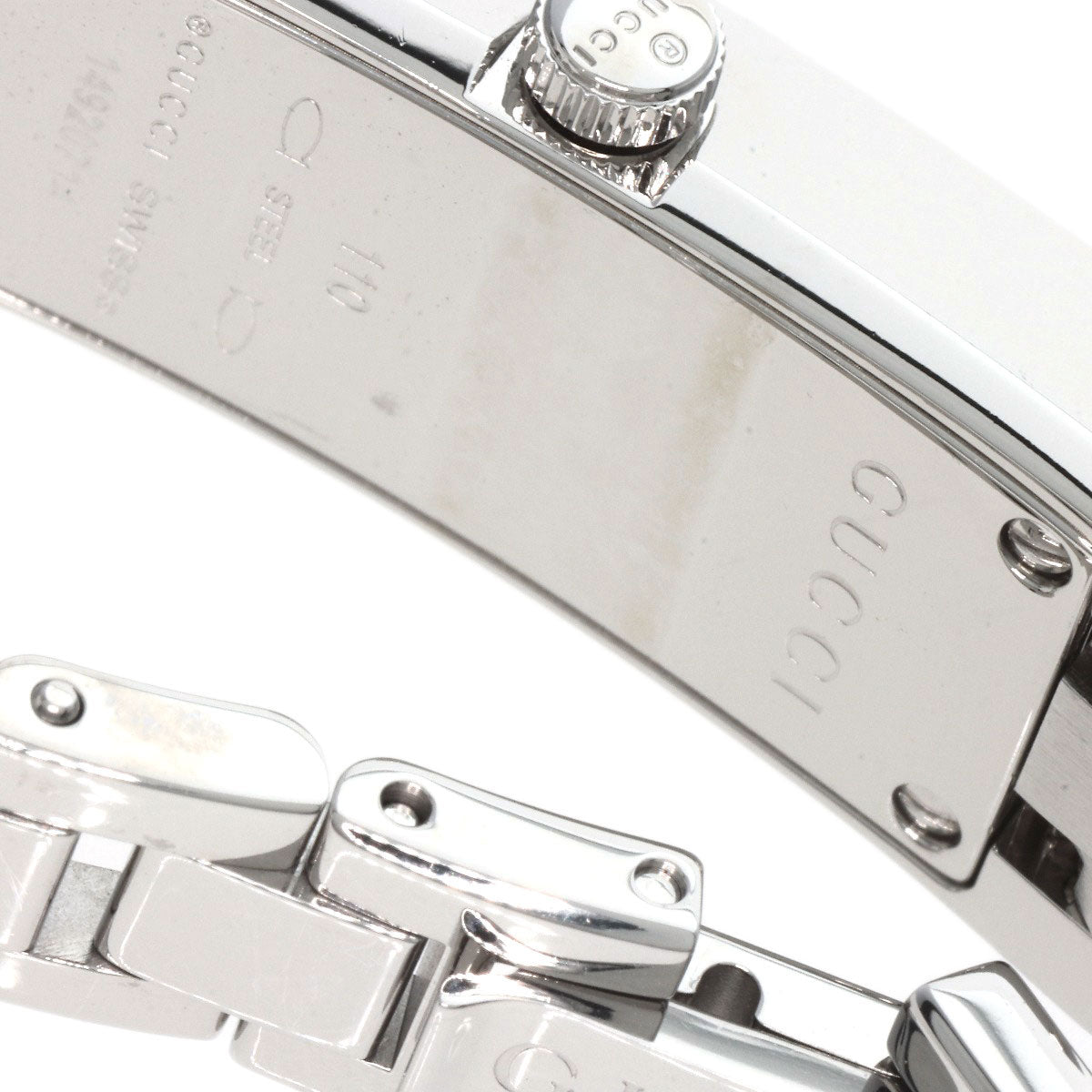GUCCI Watches Quartz YA110 Stainless Steel , Stainless Steel Silver GG White shell dial Women Used