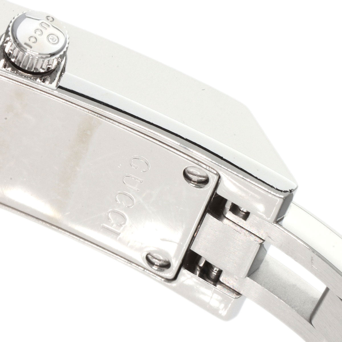 GUCCI Watches Quartz YA110 Stainless Steel , Stainless Steel Silver GG White shell dial Women Used