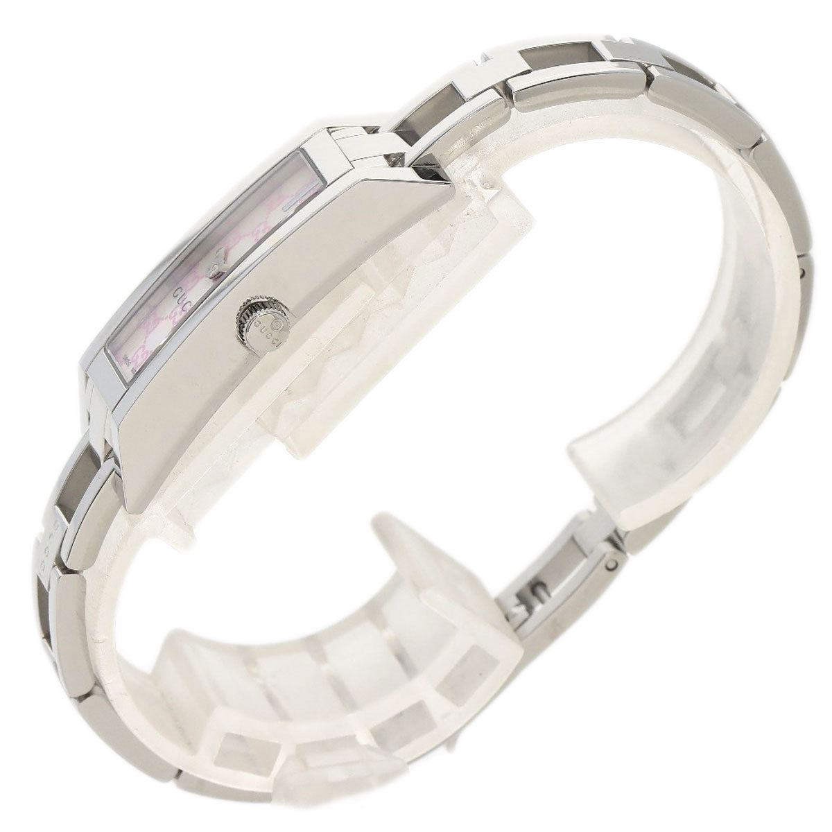 GUCCI Watches Quartz YA110 Stainless Steel , Stainless Steel Silver GG White shell dial Women Used