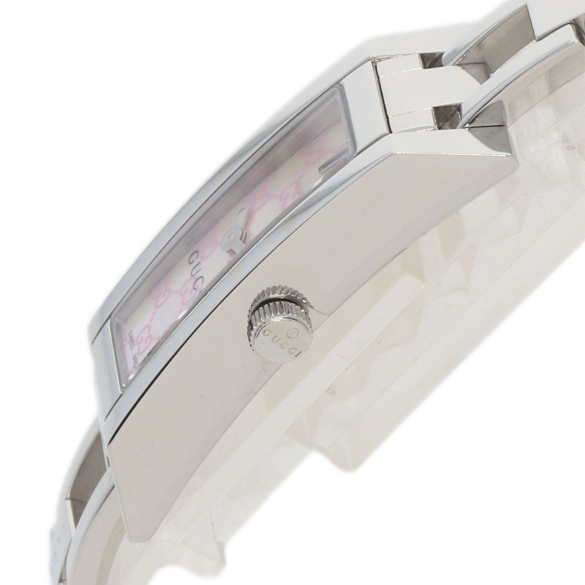 GUCCI Watches Quartz YA110 Stainless Steel , Stainless Steel Silver GG White shell dial Women Used