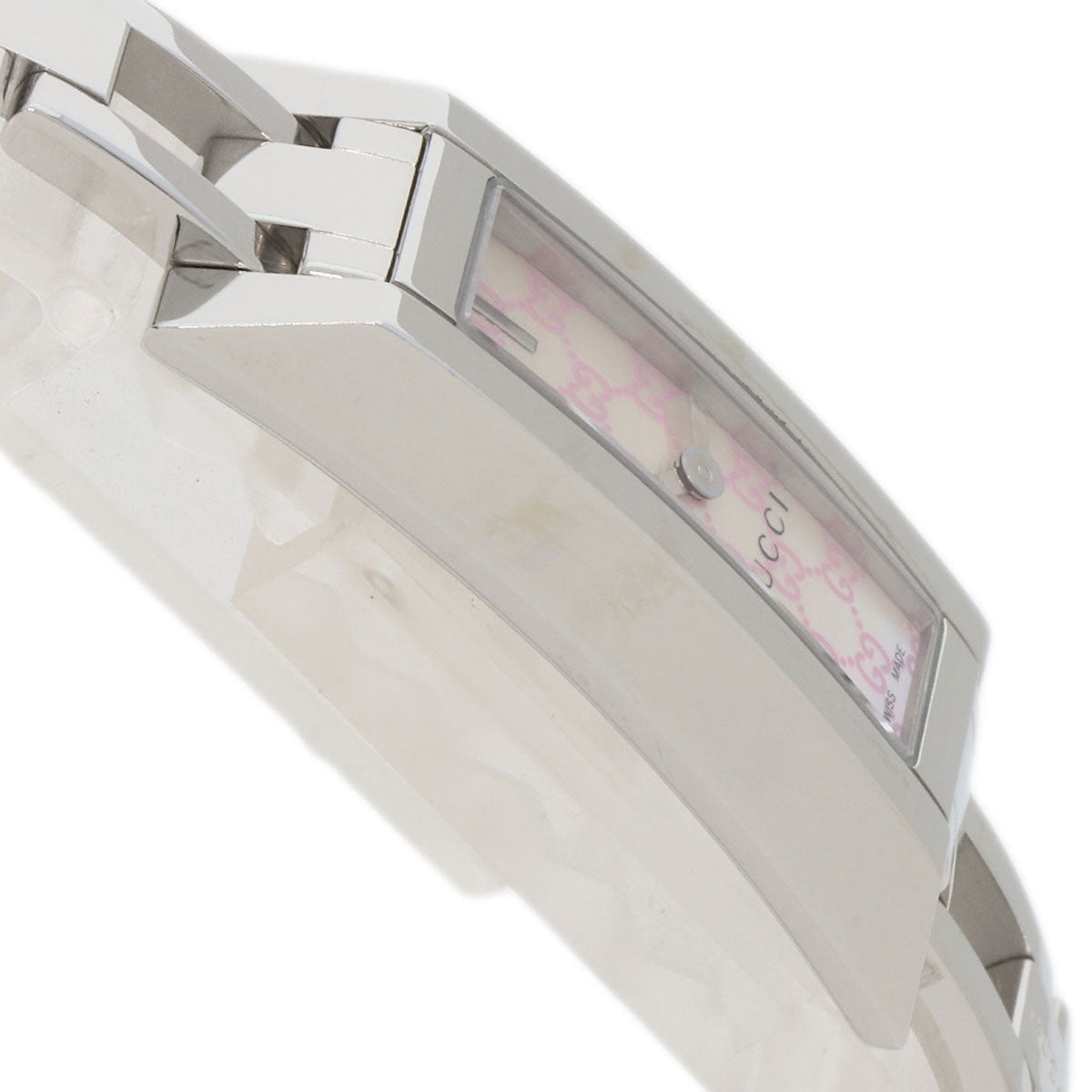 GUCCI Watches Quartz YA110 Stainless Steel , Stainless Steel Silver GG White shell dial Women Used