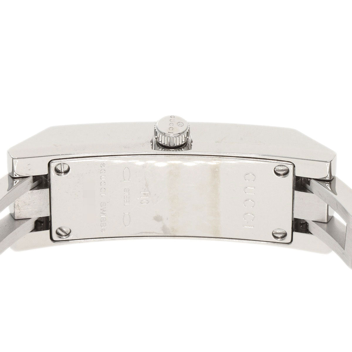 GUCCI Watches Quartz YA110 Stainless Steel , Stainless Steel Silver GG White shell dial Women Used