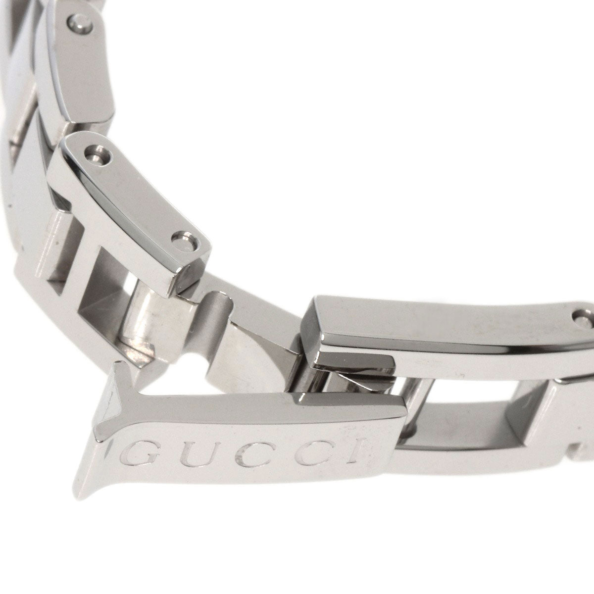GUCCI Watches Quartz YA110 Stainless Steel , Stainless Steel Silver GG White shell dial Women Used