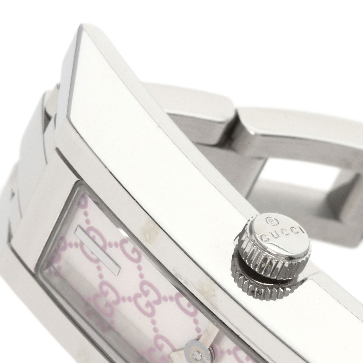 GUCCI Watches Quartz YA110 Stainless Steel , Stainless Steel Silver GG White shell dial Women Used