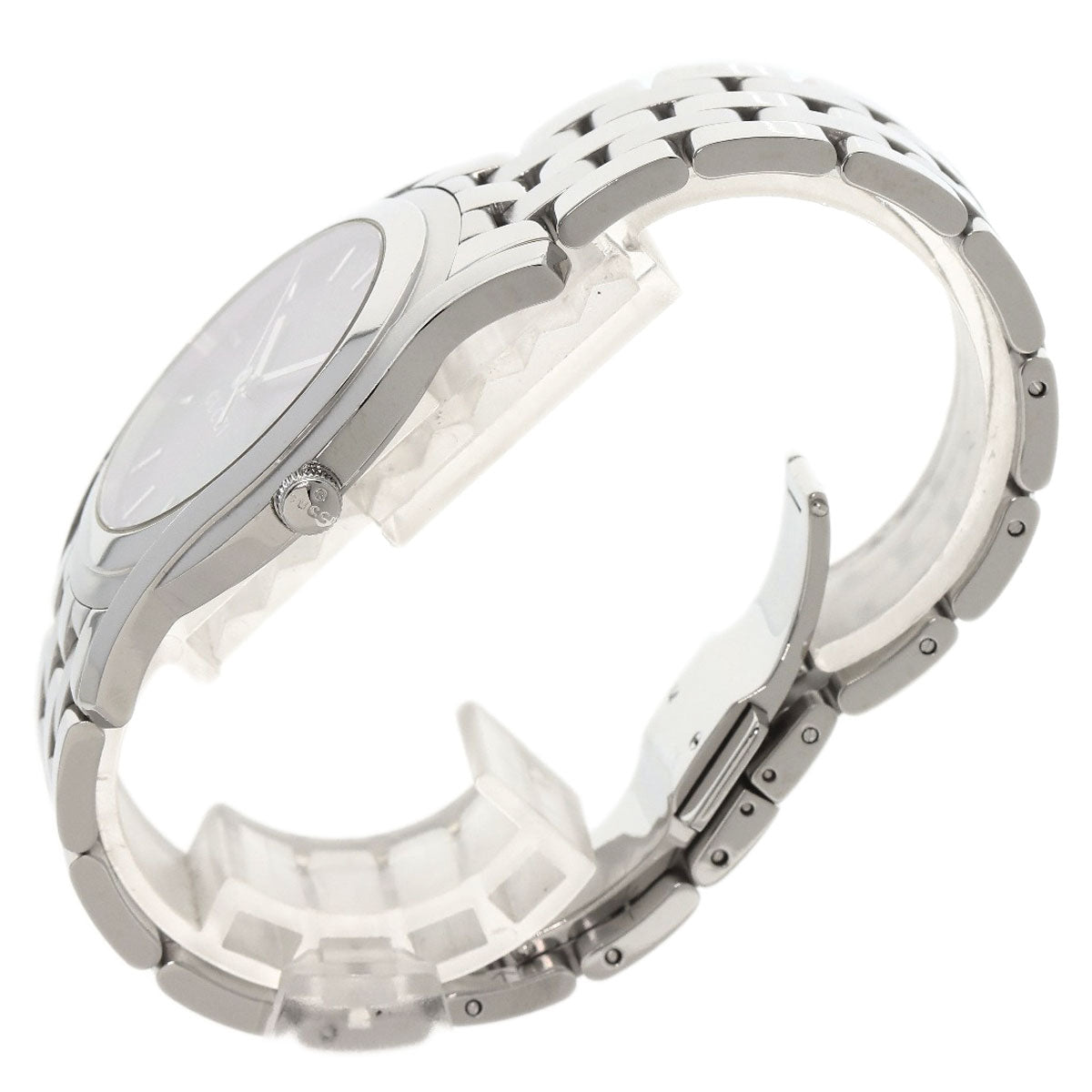 GUCCI Watches Quartz Stainless Steel , Stainless Steel Silver 5500XL black dial mens Used