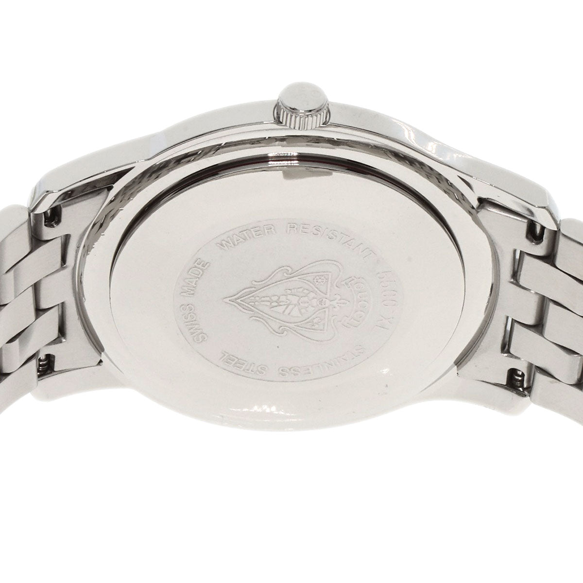 GUCCI Watches Quartz Stainless Steel , Stainless Steel Silver 5500XL black dial mens Used