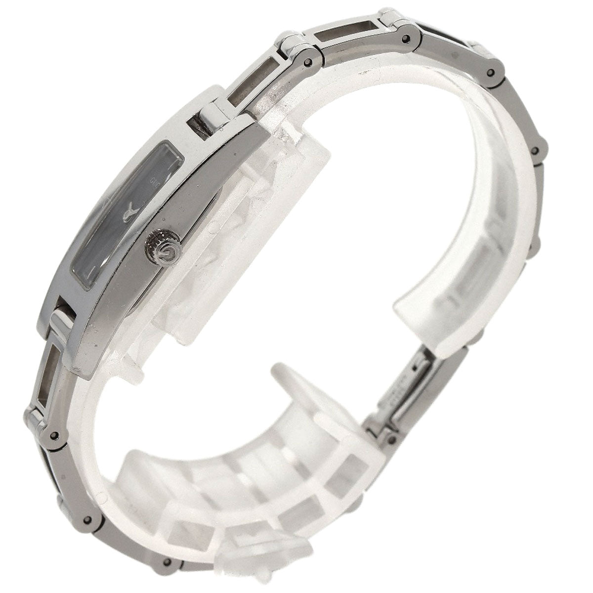 GUCCI Watches Quartz 3900L Stainless Steel , Stainless Steel Silver Square face gray dial Women Used