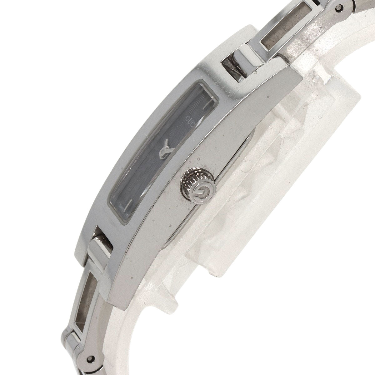 GUCCI Watches Quartz 3900L Stainless Steel , Stainless Steel Silver Square face gray dial Women Used