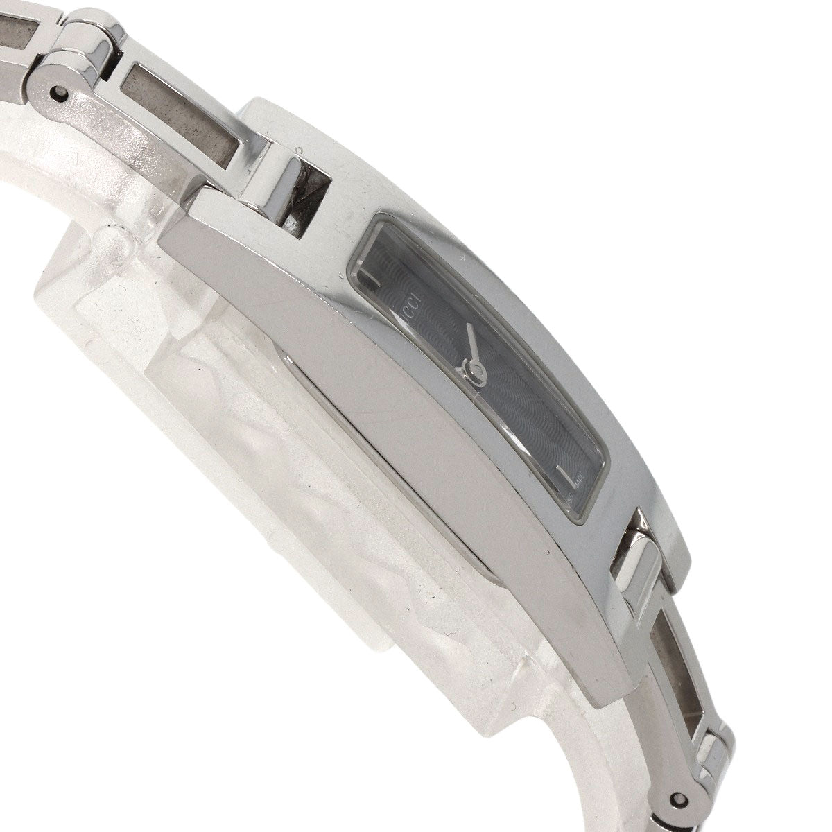 GUCCI Watches Quartz 3900L Stainless Steel , Stainless Steel Silver Square face gray dial Women Used