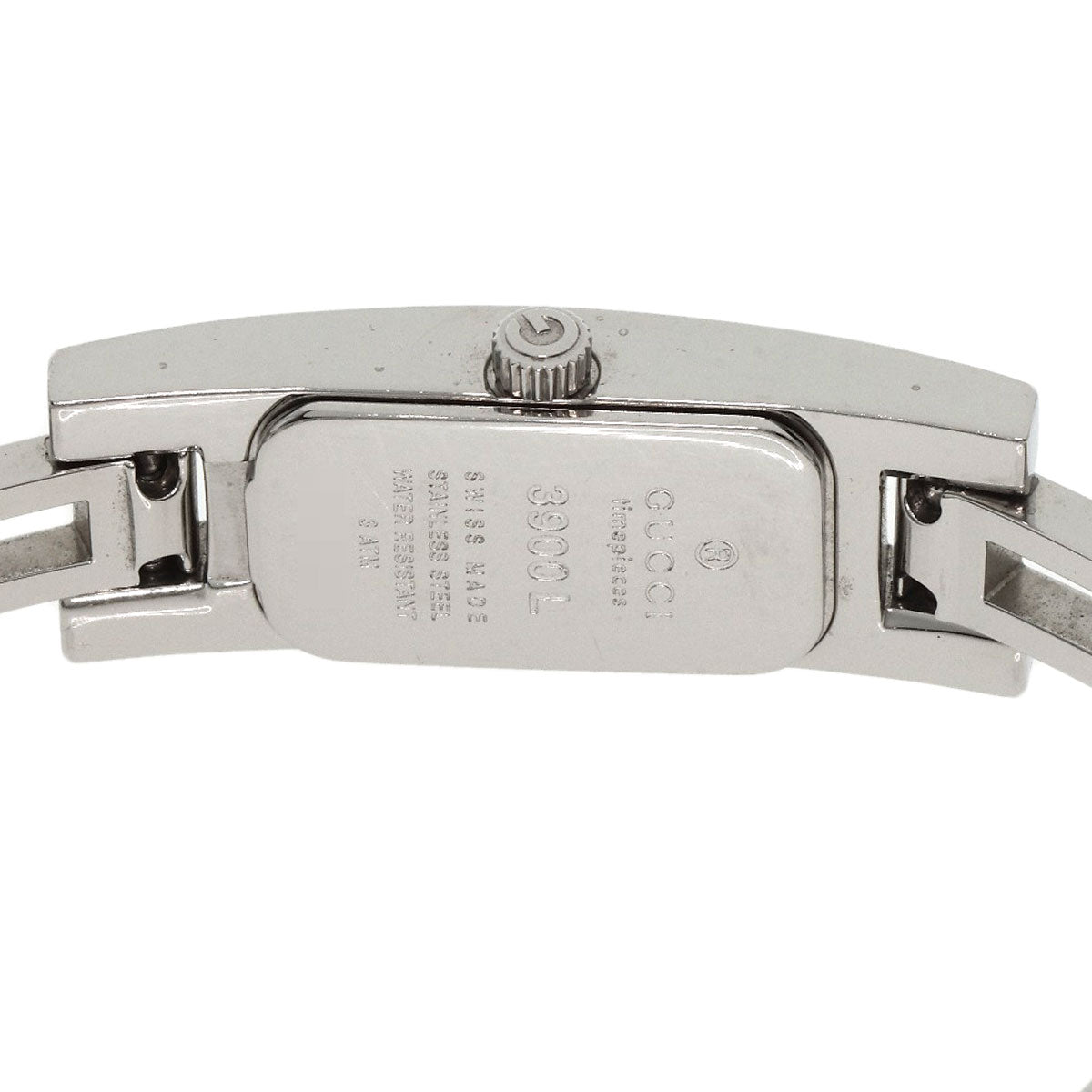 GUCCI Watches Quartz 3900L Stainless Steel , Stainless Steel Silver Square face gray dial Women Used