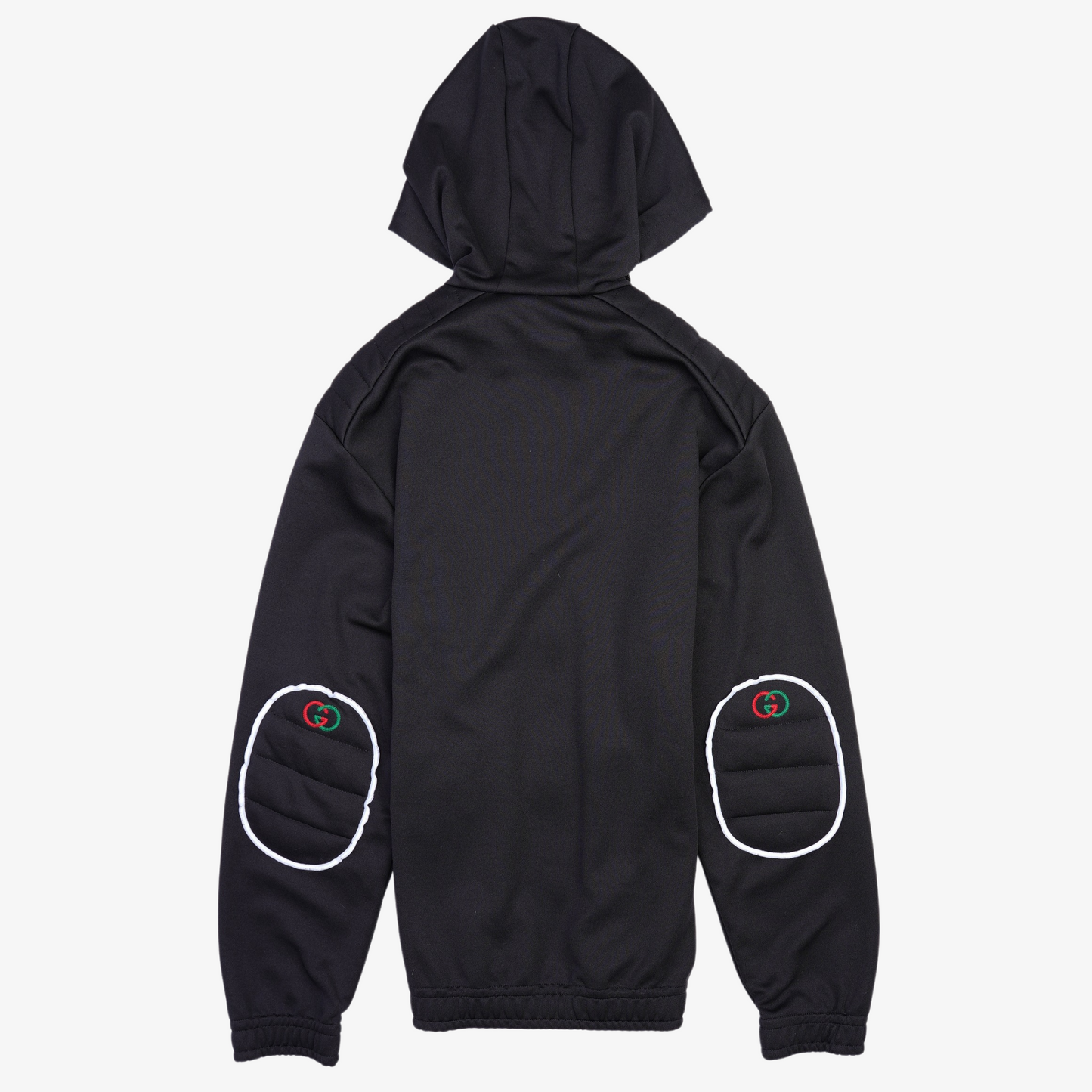 Gucci Mens Elbow Patch Oversized Technical Jersey Black S