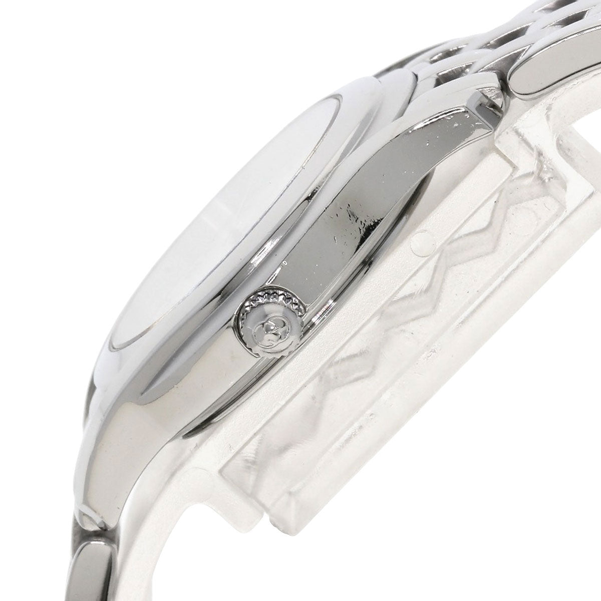 GUCCI Watches Quartz 5500L Stainless Steel , Stainless Steel Silver Round face Silver dial Women Used