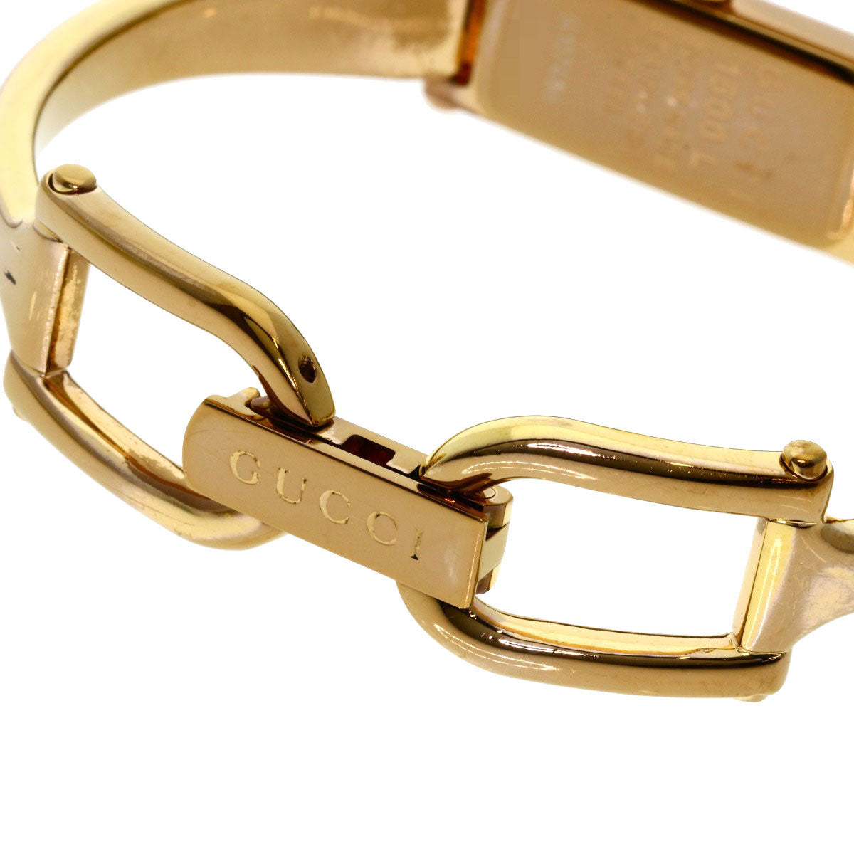 GUCCI Watches Quartz 1500L PGP , PGP gold Square face White shell dial Women Used