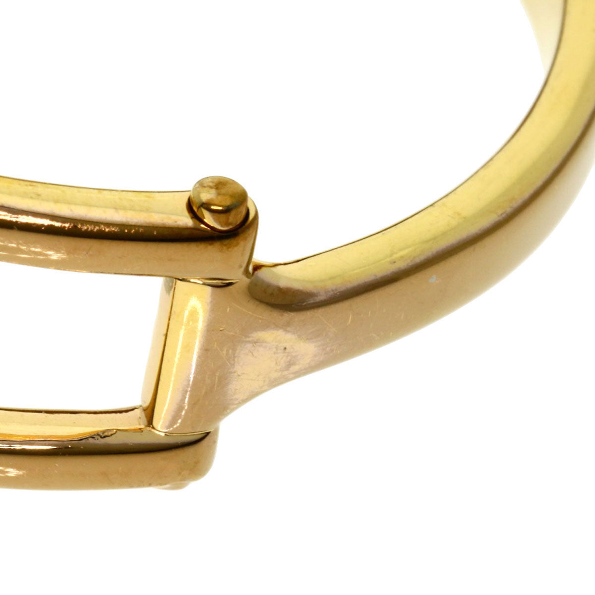 GUCCI Watches Quartz 1500L PGP , PGP gold Square face White shell dial Women Used