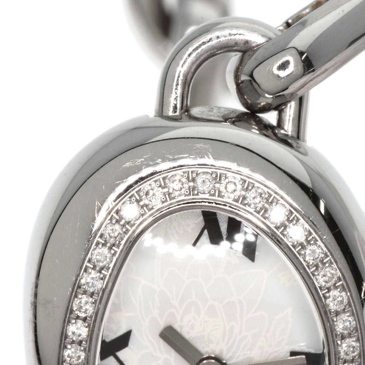 GUCCI Watches Quartz 103 Stainless Steel Silver Horsebit Bezel Diamond white dial
