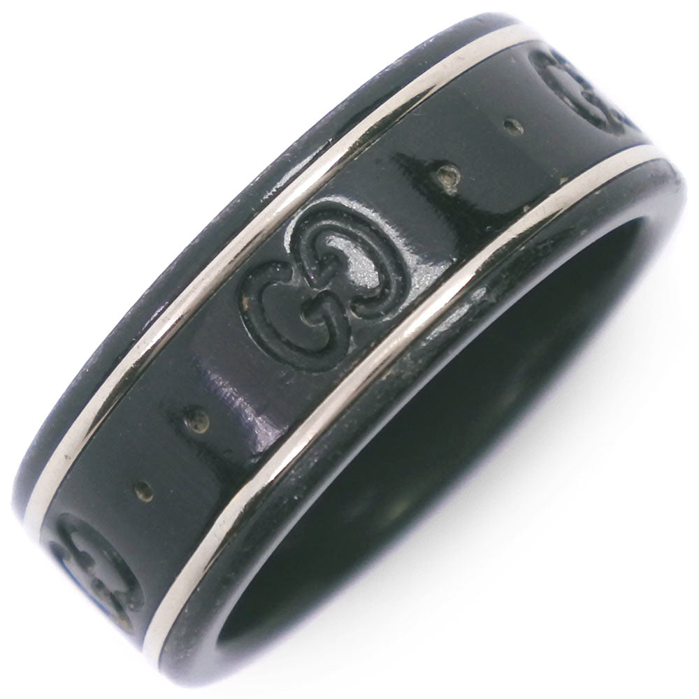 GUCCI Ring ceramic black icon Women 11 Used