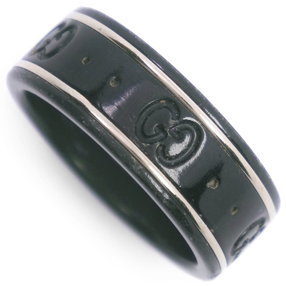 GUCCI Ring ceramic black icon Women 11 Used