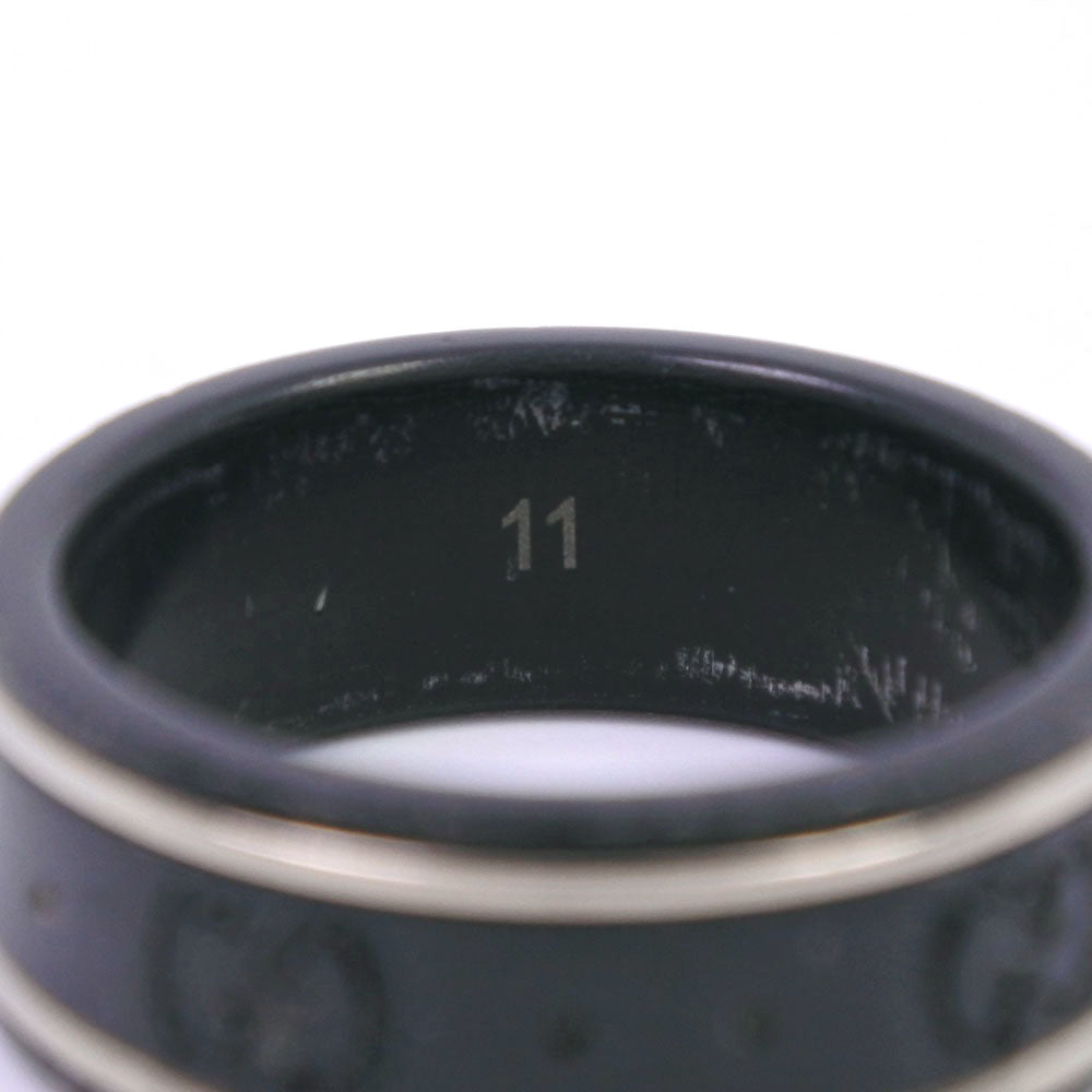 GUCCI Ring ceramic black icon Women 11 Used