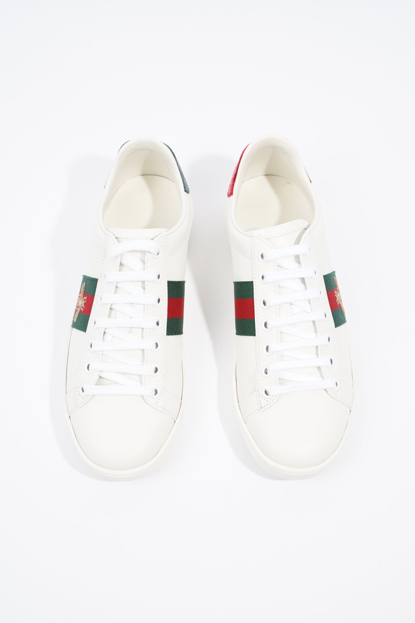 Gucci Ace Bee White / Red / Green Leather EU 37 UK 4