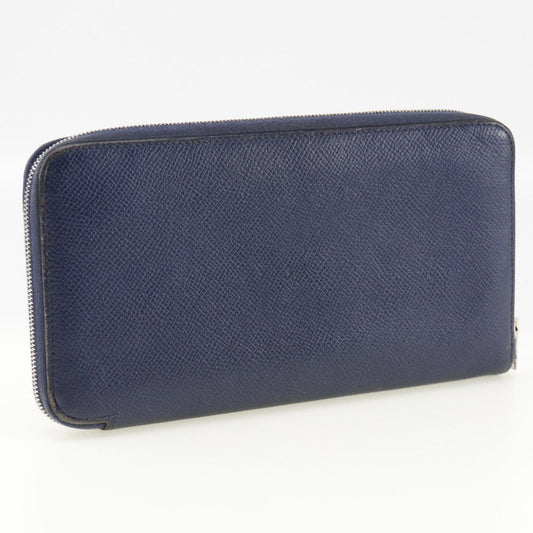 HERMES Long Wallet Purse Epsom Blue Azap silk in Women Used