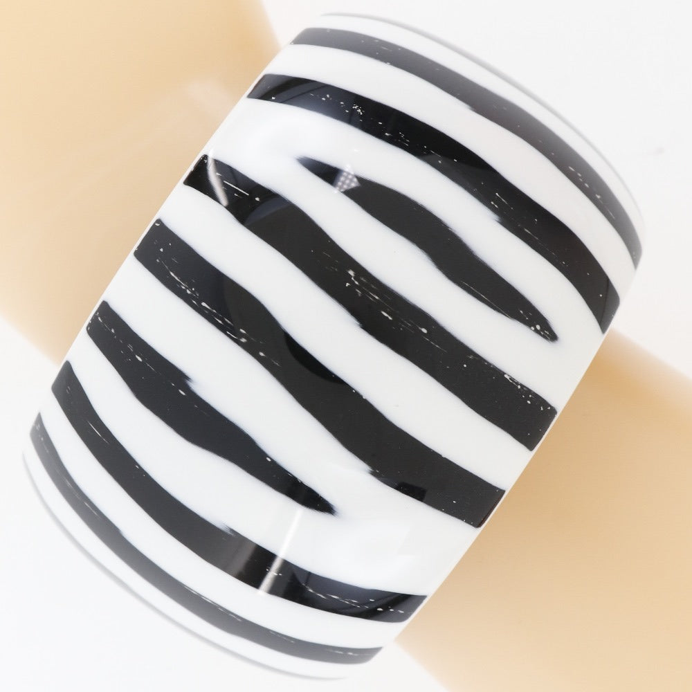 HERMES Bangle Lacquerwood Black / white Women S Used