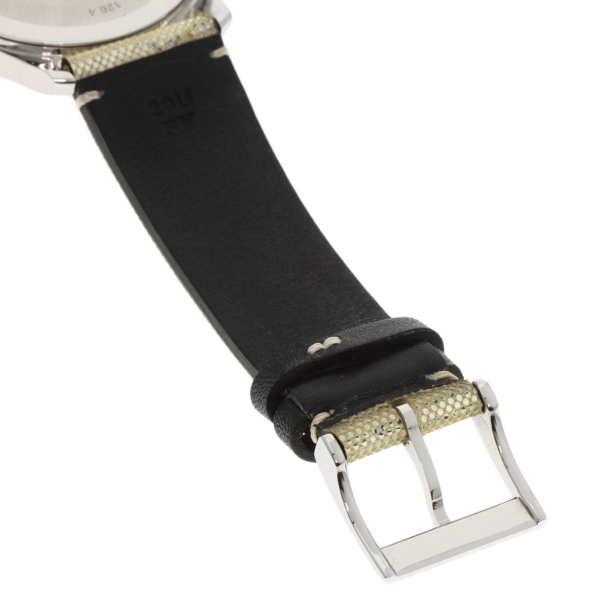 GUCCI Watches Quartz 126.4 Stainless Steel, Leather Silver G timeless hologram hologram dial mens Used