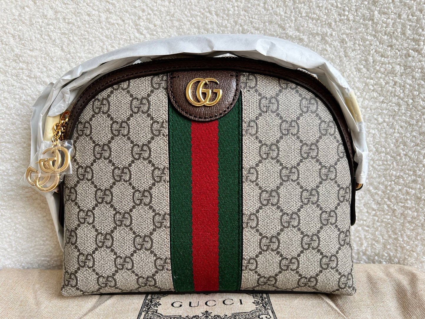 Gucci Ophidia GG Supreme Rounded Top Shoulder Bag (RRP £1,380)