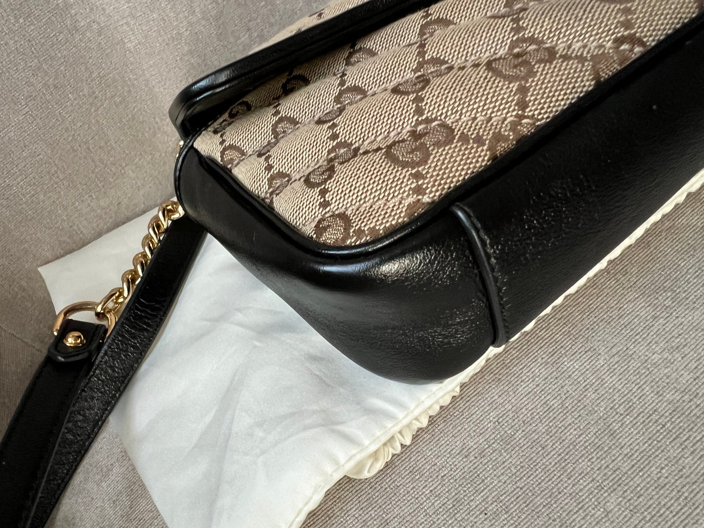 Gucci GG Beige Marmont Mini Shoulder Bag (RRP £1,470)