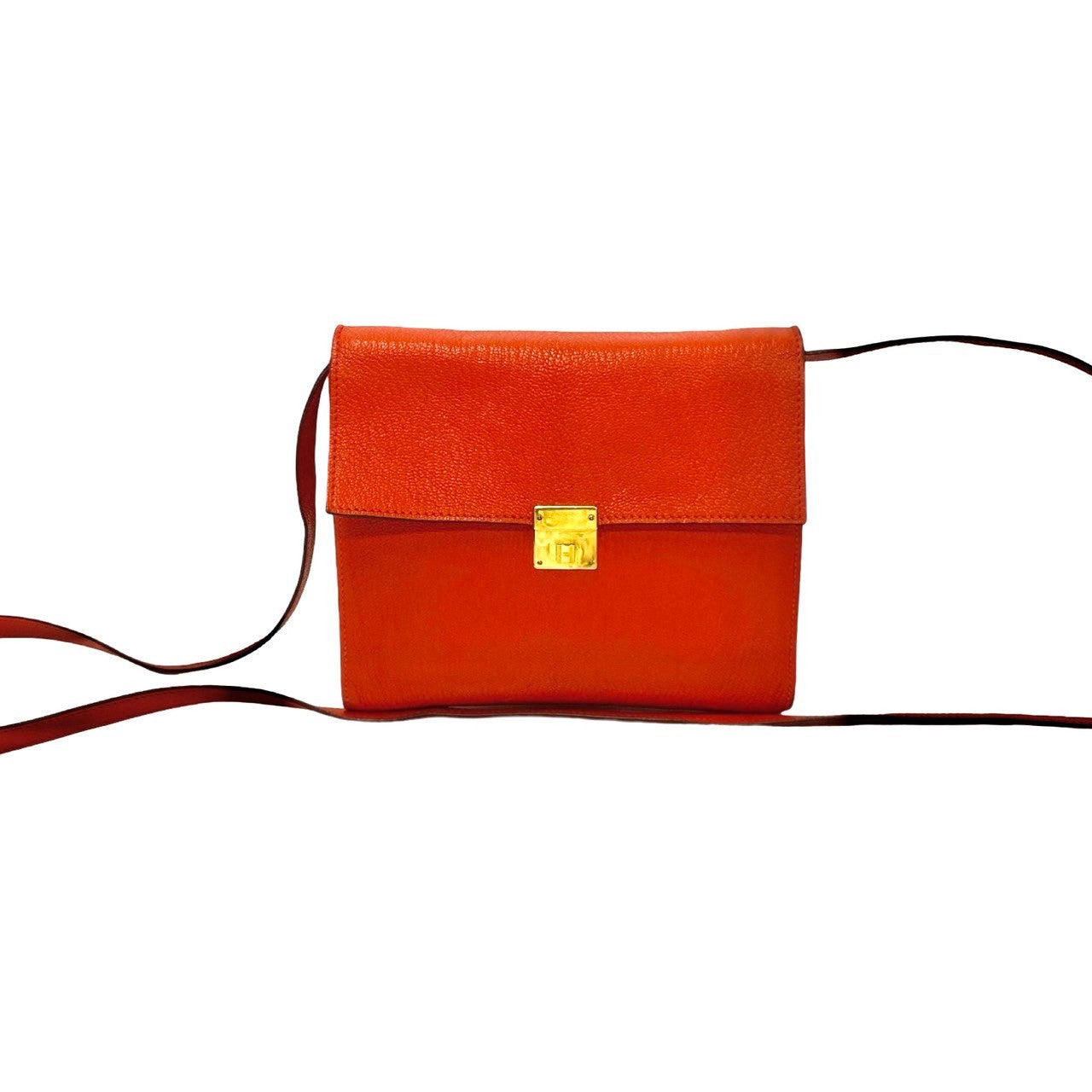 HERMES Shoulder Bag Negonda Orange Click 16
