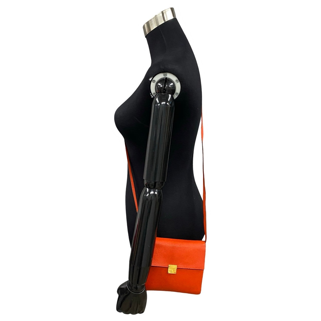 HERMES Shoulder Bag Negonda Orange Click 16
