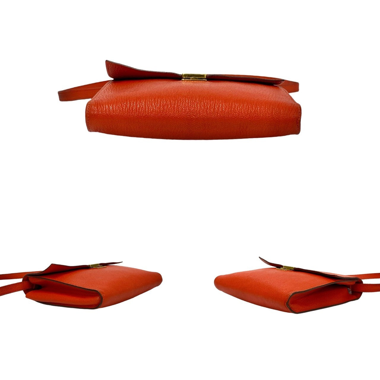 HERMES Shoulder Bag Negonda Orange Click 16