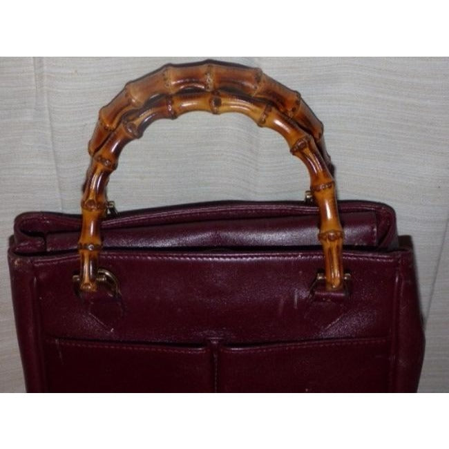 Gucci Sale Pursesdesigner Purses Burgundy Leather With Bamboo Handles Satchel