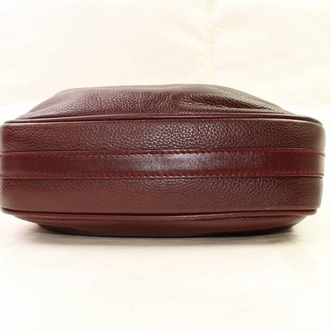 Gucci Bucket Bag Drawstring Burgundy Leather Satchel