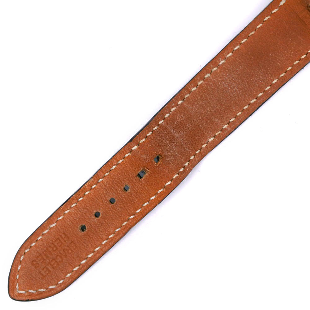 HERMES Watches Quartz BE1.210 Stainless Steel , Leather light blue Belt watch White dial Women Used