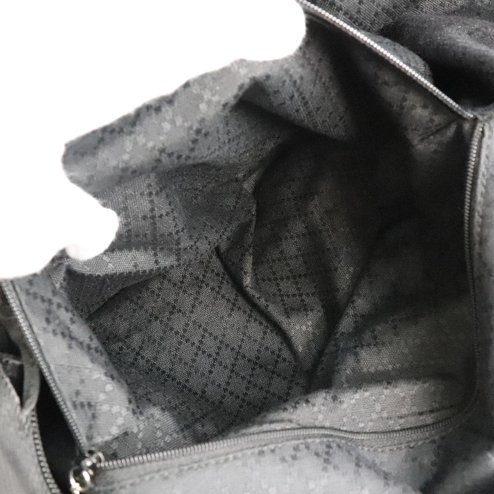 GUCCI Tote Bag 002-2058-0412-5 Nylon canvas, leather black Bamboo bag unisex(Unisex) Used