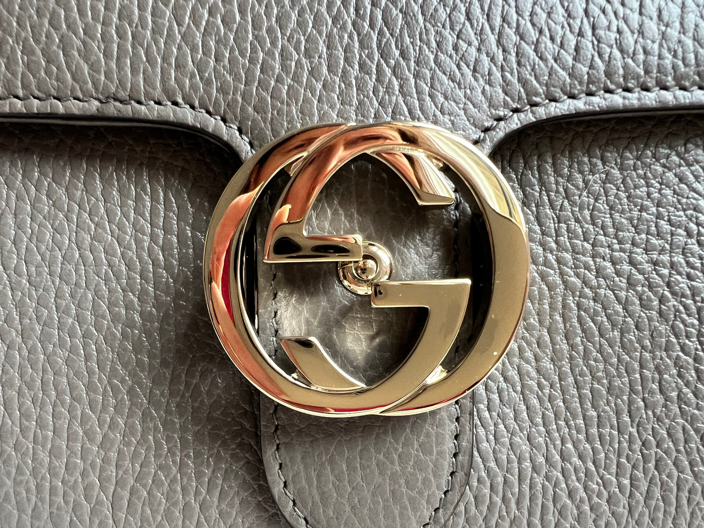 Gucci Interlocking GG Grey Small Shoulder Bag