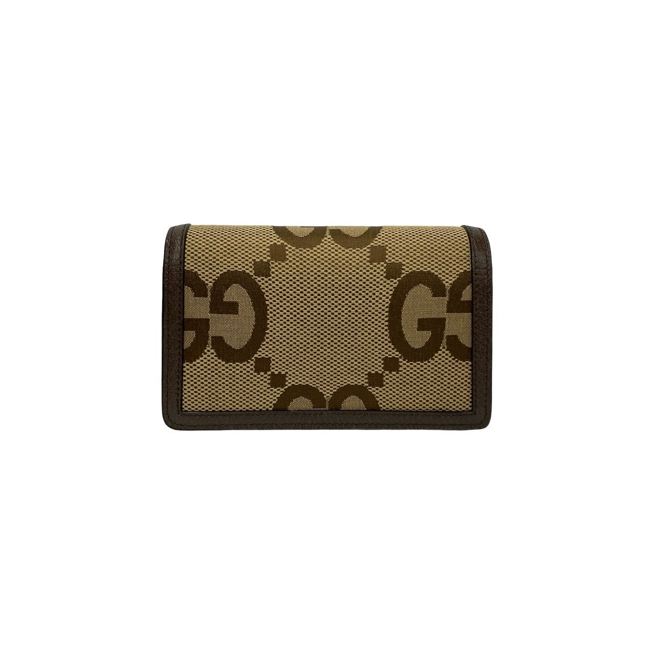 GUCCI Shoulder Bag leather Brown Jumbo GG Dionysus