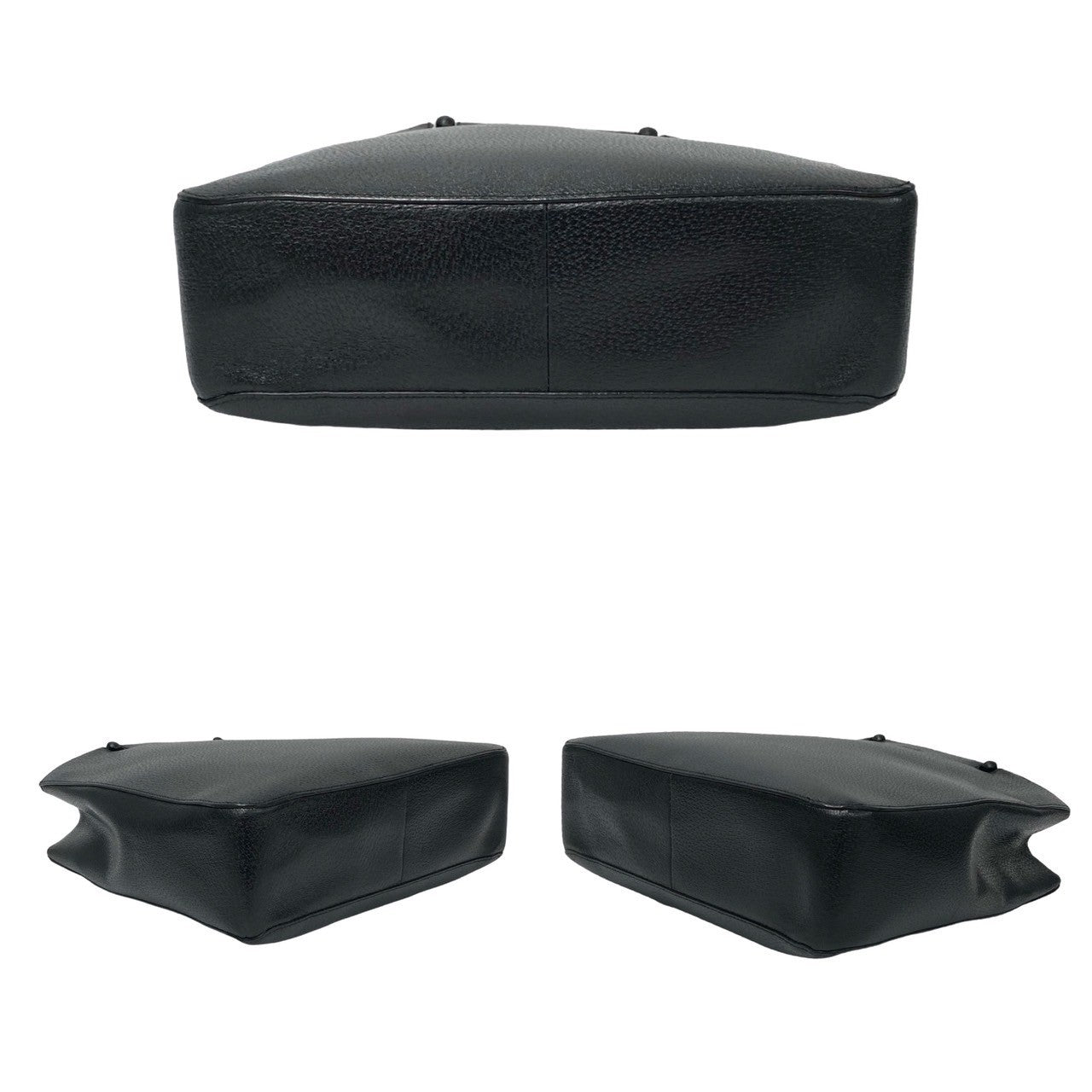 GUCCI Handbag leather black Bamboo