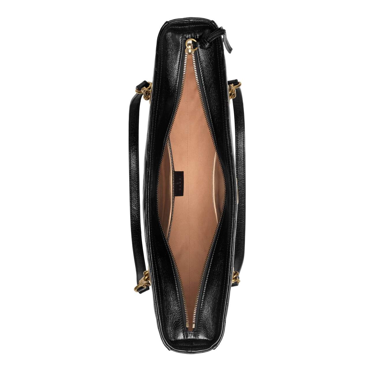 Gucci GG Marmont Matelassé Leather Shoulder Bag in Black